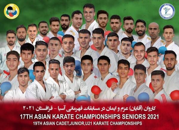 کاراته کاهای ایران شش برنز کسب کردند، کوشش برای کسب شش مدال طلا